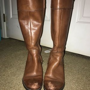 brown riding boots
